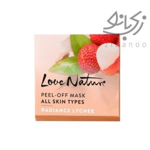 Love nature peel - off mask all skin types radiance lychee code 35071